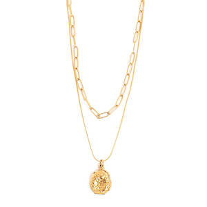 Womenswear: 2046-0270 Chain with two rows - Gold