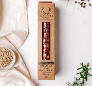 The Kiwi Artisan - Garlic Pepper Wild Venison Salami