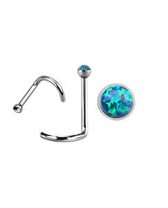 Dark Blue Opal - 18g - Nose Twist