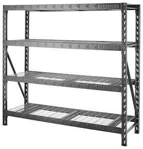 77" (195.6 cm) Wide Heavy Duty Rack with Four 24" Deep Shelves