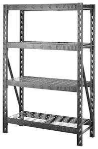 48" (121.9 cm) Wide Heavy Duty Rack with Four 18" Deep Shelves