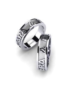 White Silver Wedding Ring Celtic Love GLAMIRA NZ