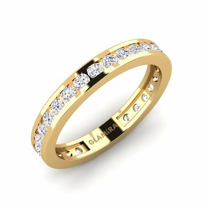 0.78 Carat Round cut 14k Yellow Gold Diamond GLAMIRA Ring Bavegels - D GLAMIRA NZ