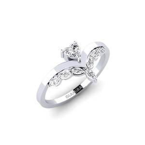 0.15 Carat Heart cut 14k White Gold Lab Grown Diamond GLAMIRA Ring Jetaime GLAMIRA NZ