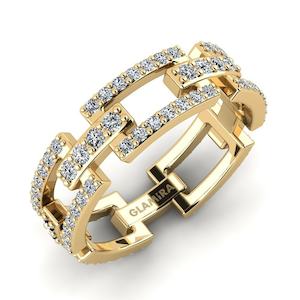 0.992 Carat Round cut 14k Yellow Gold Zirconia GLAMIRA Ring Unwon GLAMIRA NZ