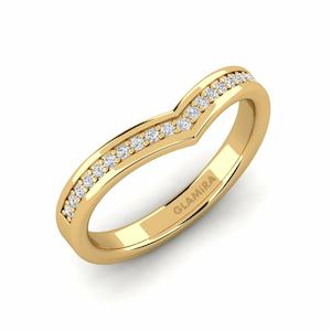 0.126 Carat Round cut 14k Yellow Gold Diamond GLAMIRA Ring Kathrine GLAMIRA NZ