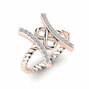 0.2 Carat 14k Rose Gold Zirconia GLAMIRA Ring Nomusa GLAMIRA NZ