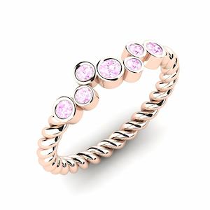 0.273 Carat Round cut 14k Rose Gold Pink Sapphire GLAMIRA Ring Ary GLAMIRA NZ