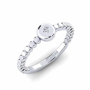 0.035 Carat Round cut 14k White Gold Diamond GLAMIRA Ring Lexina GLAMIRA NZ