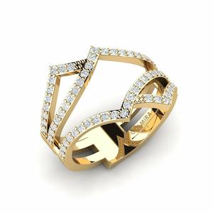 0.528 Carat Round cut 14k Yellow Gold Zirconia GLAMIRA Ring Tinara GLAMIRA NZ