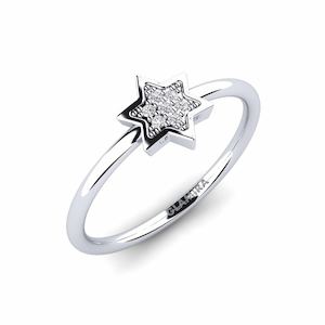 0.056 Carat Round cut 14k White Gold Diamond GLAMIRA Ring Khalilah GLAMIRA NZ