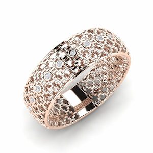 0.16 Carat Round cut 14k Rose Gold Diamond GLAMIRA Ring Galey GLAMIRA NZ