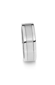 9k White Gold Men's Wedding Ring Smart Glaze GLAMIRA NZ