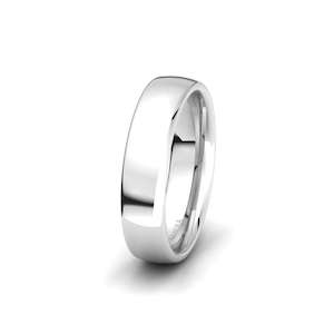 14k White Gold Men's Wedding Ring Classic Spring 6 mm GLAMIRA NZ