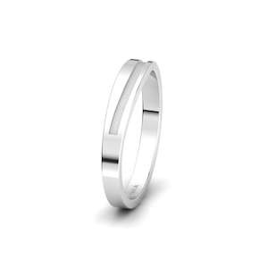 14k White Gold Men's Wedding Ring Osie GLAMIRA NZ