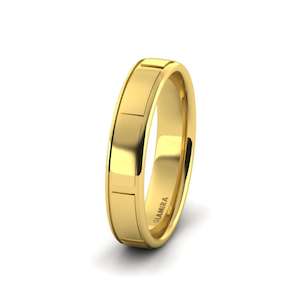 18k Yellow Gold Men's Wedding Ring Dreamy Elegancy 5 mm GLAMIRA NZ