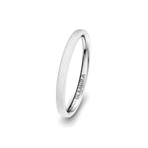 White Silver Men's Wedding Ring Classic Choice 2.5 mm GLAMIRA NZ