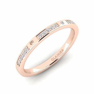 0.128 Carat Round cut 14k Rose Gold Diamond Women's Ring Expai Women GLAMIRA NZ