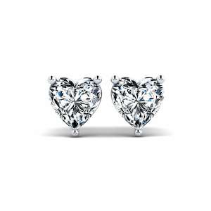 0.88 Carat Heart cut White Silver Zirconia Women's Earring Hartwick GLAMIRA NZ