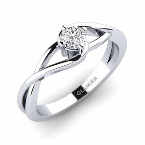 0.25 Carat Round cut 14k White Gold Diamond Engagement Ring Joy 0.25crt GLAMIRA NZ