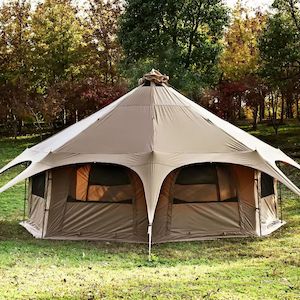 Outdoor Cotton Canvas Rainproof Large Yurt Tent