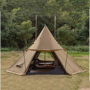 Pyramid Teepee Tent With Snow Skirt & Chimney Hole