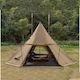 Pyramid Teepee Tent With Snow Skirt & Chimney Hole