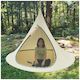 Outdoor Waterproof Canvas Hanging Hammock Tent with Screen Door (1.8M)