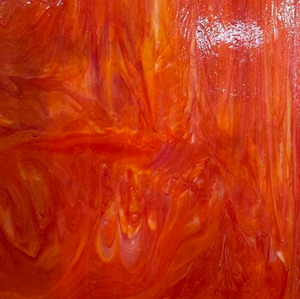 Red Orange Streaky Opal