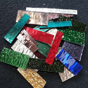 Shimmer Glass Scrap Packs - Mixed Colours