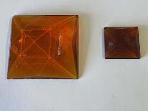 Department store: Square Amber Faceted Jewels T