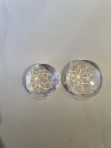 Round Clear Faceted Jewels (Double Faceted) T