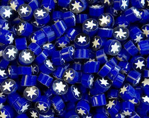 Department store: Cobalt Blue & White Stars O (4/5mm)