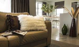 Leather tanning and fur dressing: Sheepskin & Sateen Cushion Cover