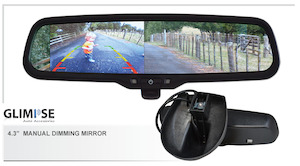 4.3 inch Manual Dimming Reverse Mirror Monitor #27 Bracket