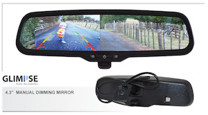 4.3 inch Manual Dimming Reverse Mirror Monitor #02 Bracket