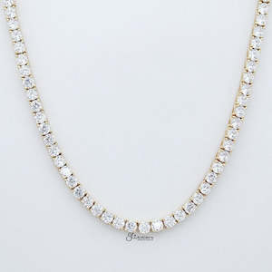 5mm CZ Paved Tennis Chain - Gold