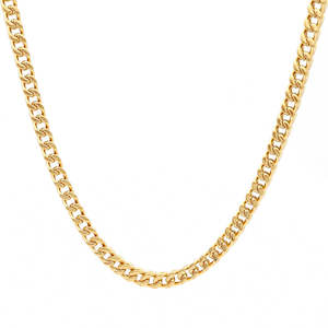 6mm Square Franco Link Chain Necklace - Gold