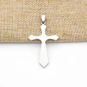 Stainless Steel Plain Cross Pendant