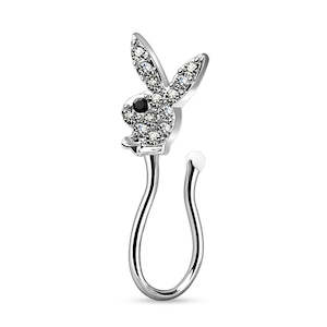 Playboy Bunny Non Piercing Nose Ring