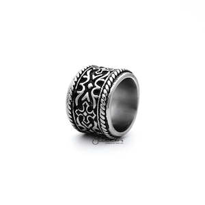 Stainless Steel Retro Gothic Cross Pattern Casting Men's Rings