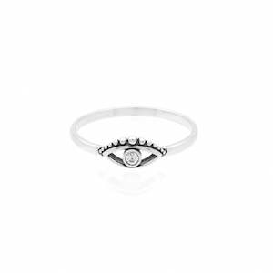 Evil Eye Sterling Silver Ring