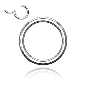 16 Gauge Hinged Segment Hoop Rings Bundle - Silver