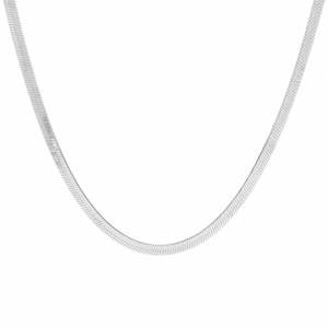 Stainless Steel 4mm Herringbone Chain Necklace