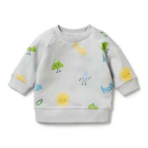 Wilson + Frenchy Organic Terry Sweat - Bluebell