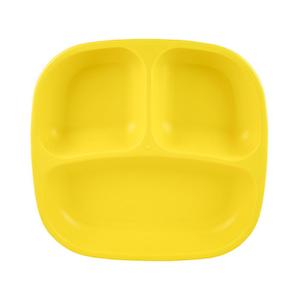 Store-based retail: Re-Play Divided Plate - Yellow