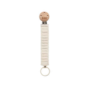 BIBS Knitted Pacifier Clip - Ivory