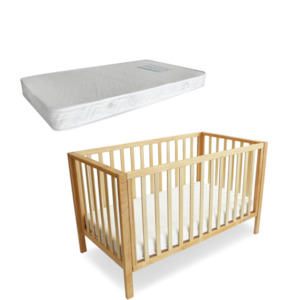 Store-based retail: Babyhood Lulu Cot Bundle - Natural