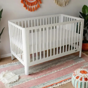 Babyhood Dune 3 in 1 Cot- White