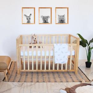 Store-based retail: Babyhood Lulu Cot - Natural